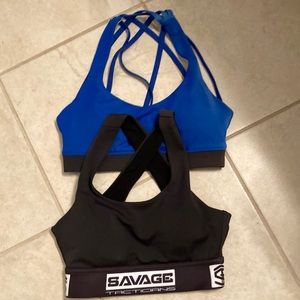 Set of 2 new sports bras xsmall